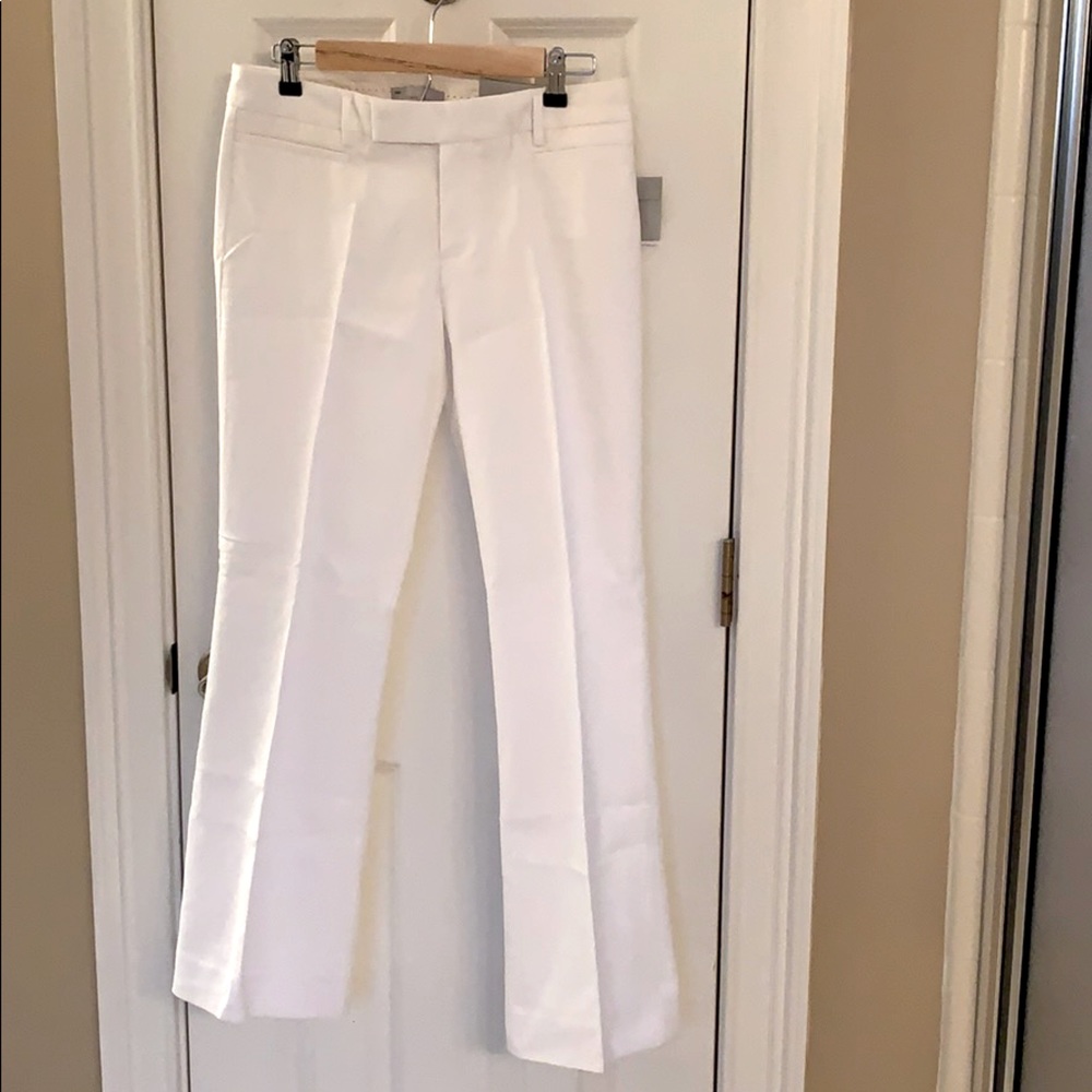 Gap Modern Boot white pant NWT sz 4A